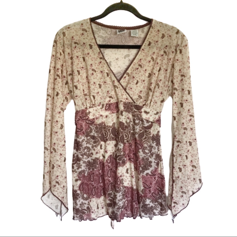 Take 9 Maternity Boho Bell Sleeve Top